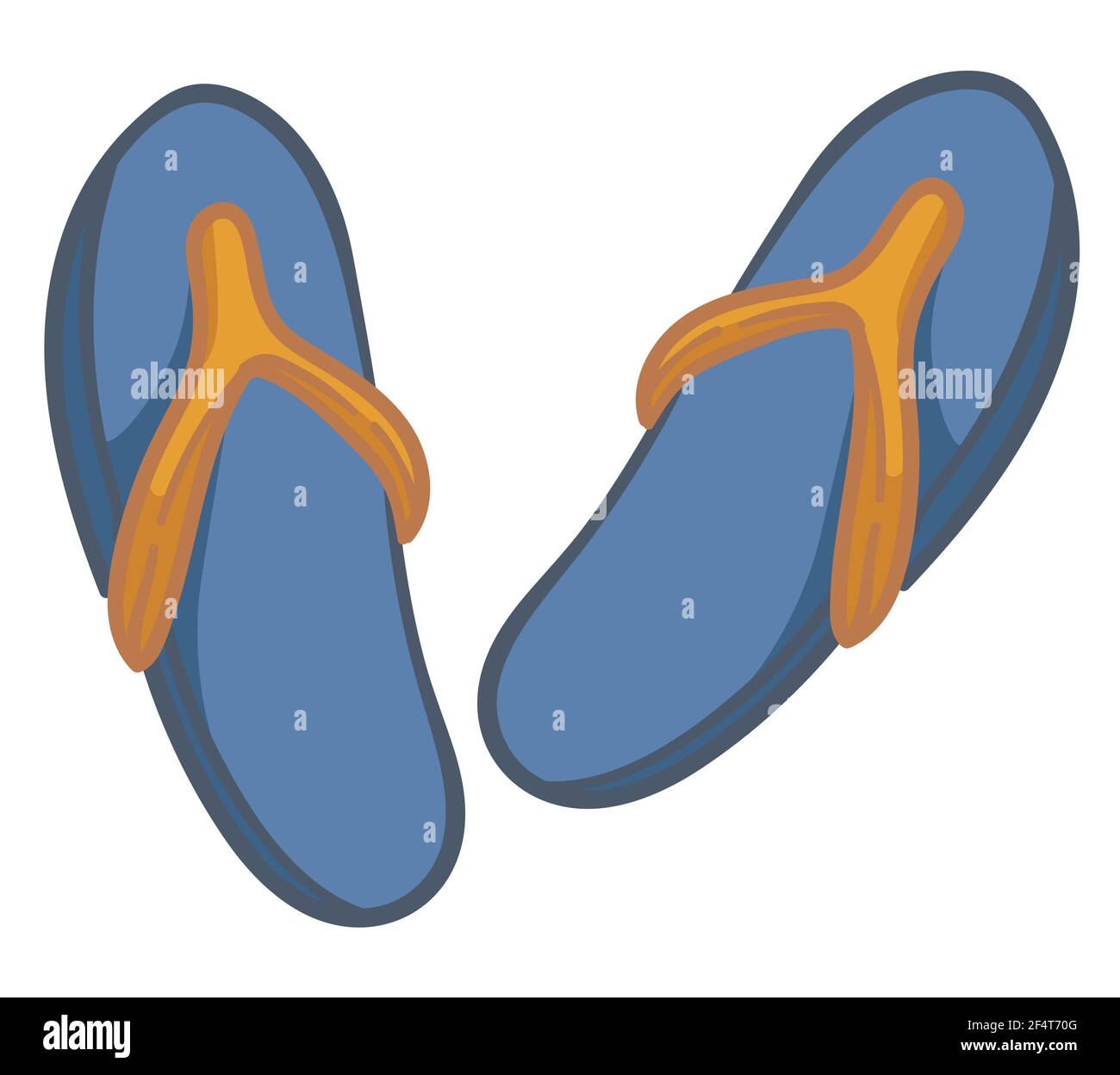 Flip flops summer shoes for beach or pool vector Stock Vector