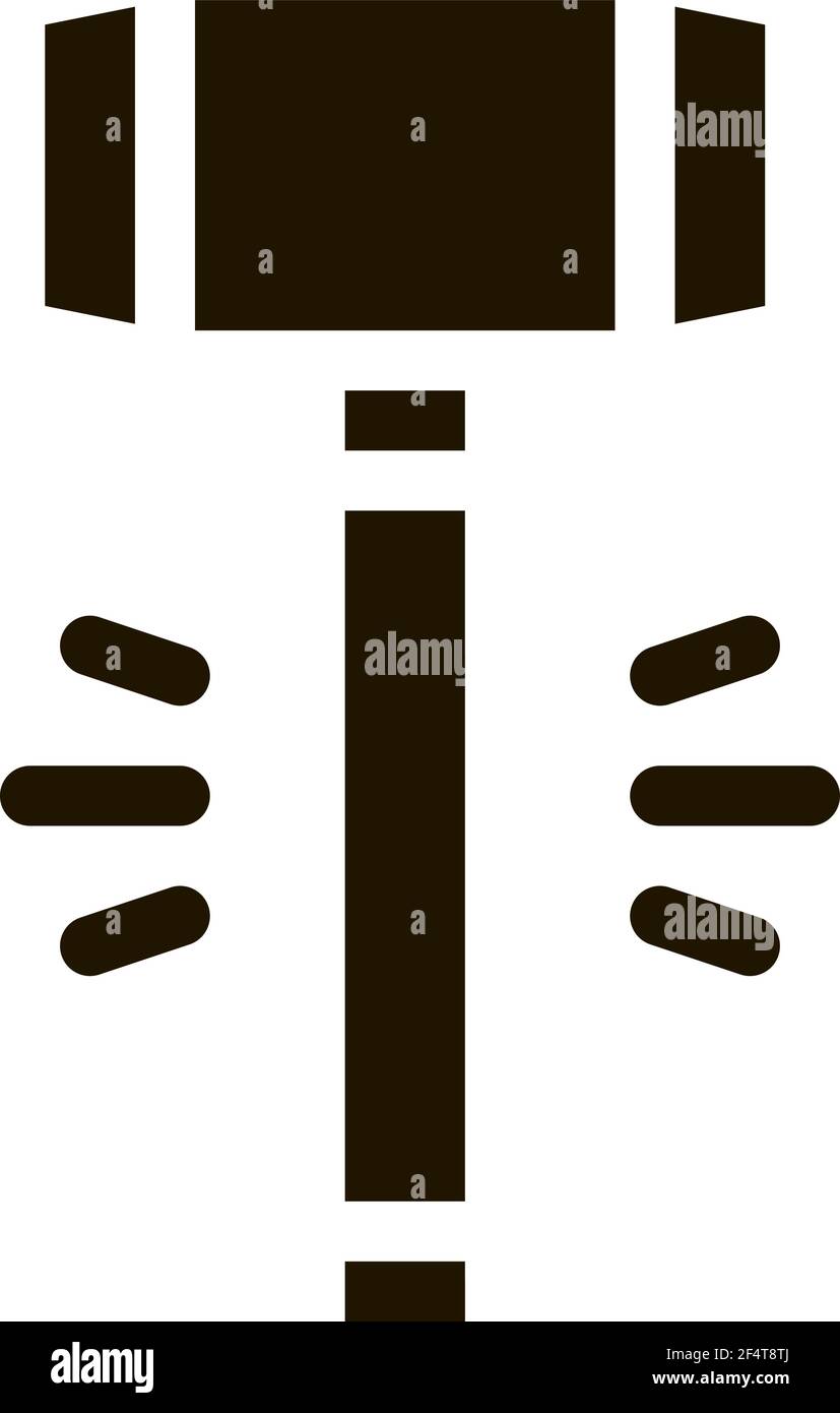 Hammer Tool Icon Vector Glyph Illustration Stock Vector Image & Art - Alamy