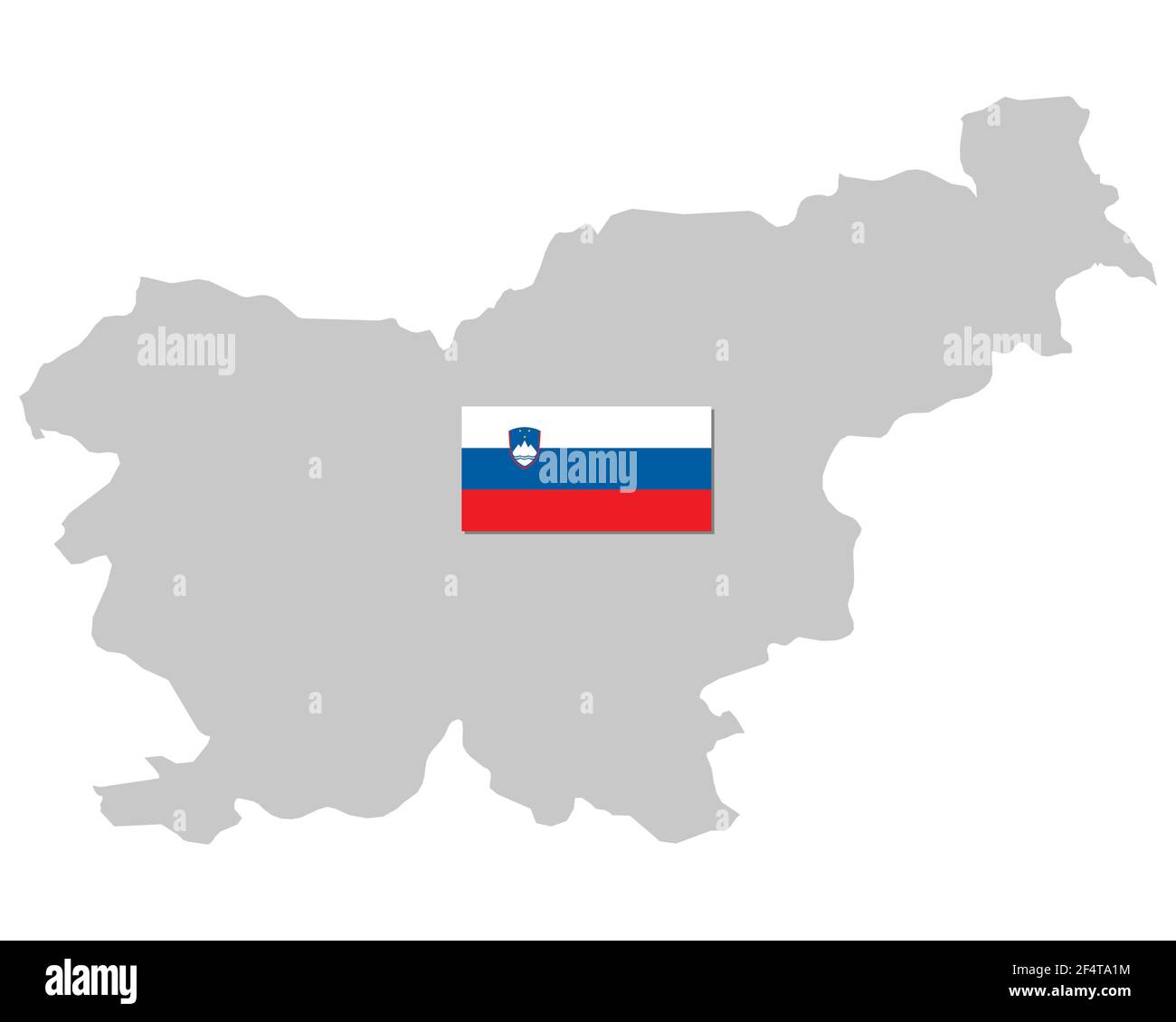 Flag and map of Slovenia Stock Photo - Alamy