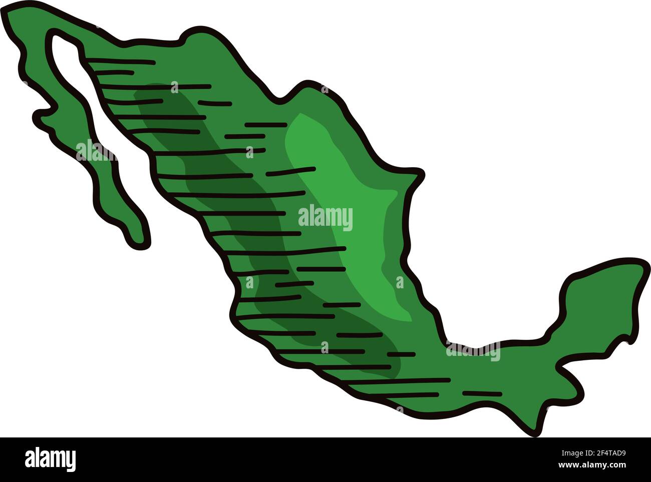 mexican map country silhouette icon Stock Vector Image & Art - Alamy