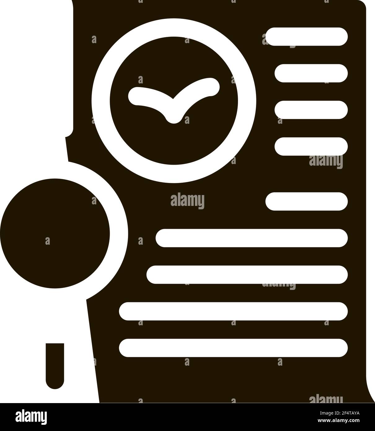Bird Document List Research Icon Vector Stock Vector