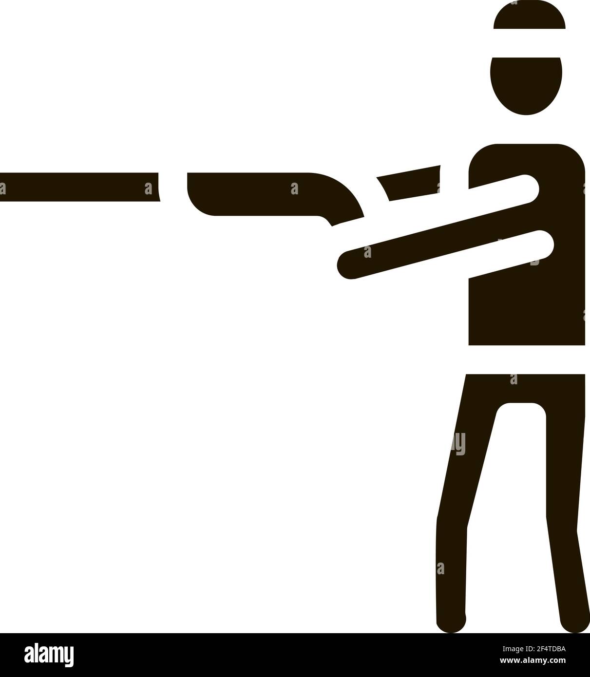 Hunter Hunting Icon Vector Glyph Illustration Stock Vector Image & Art ...
