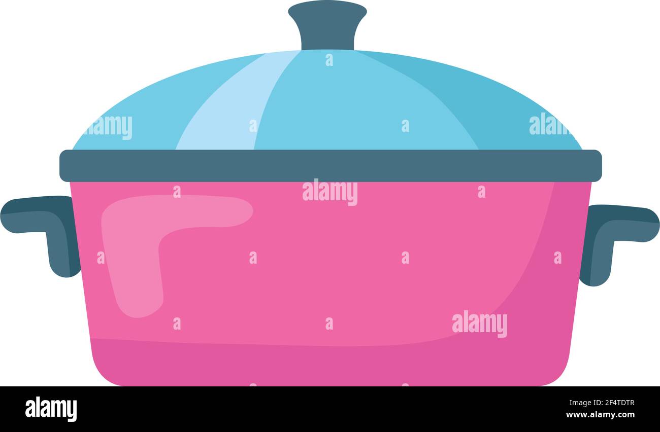 kitchen pink pot utensil icon Stock Vector Image & Art - Alamy