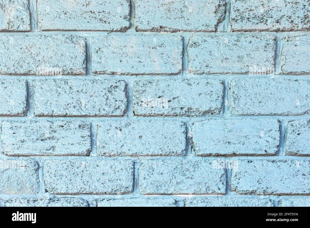 Light blue color modern brick wall texture background Stock Photo - Alamy