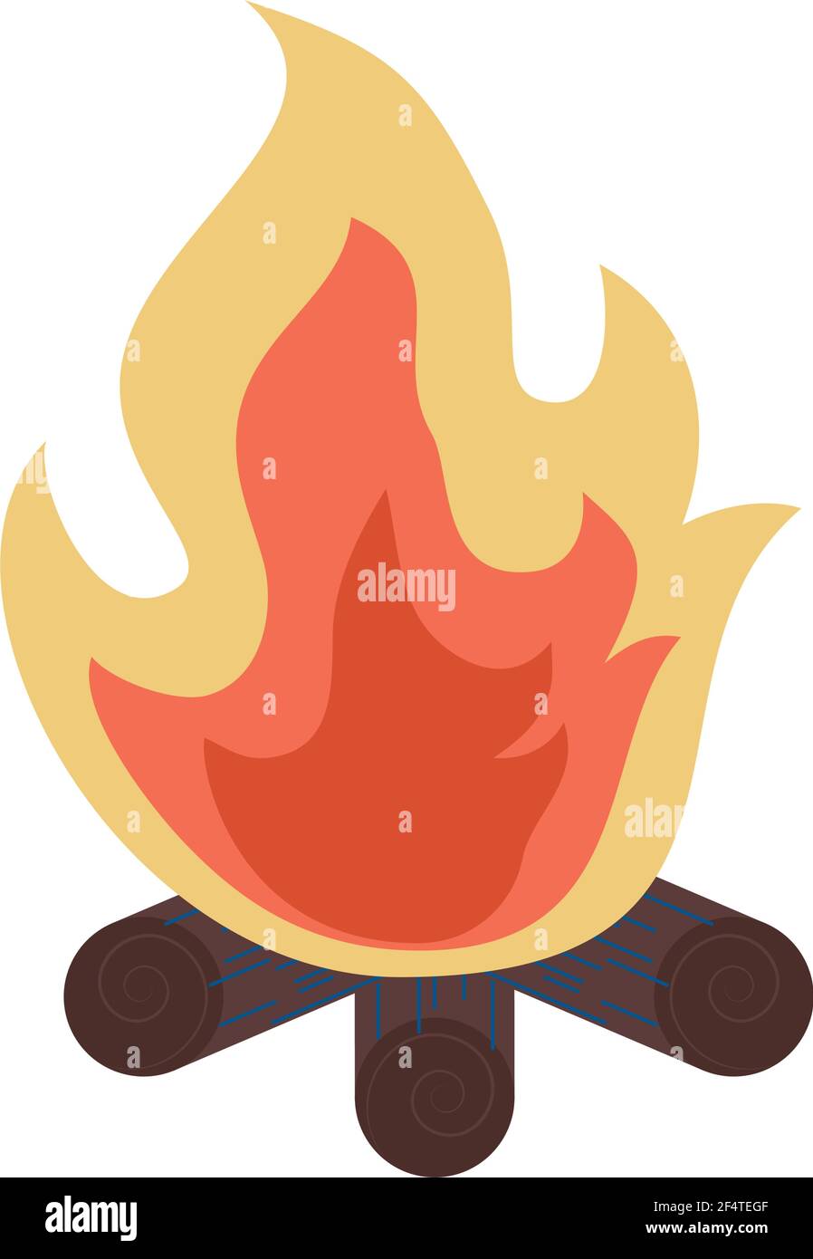 camp fire flame isolated icon Stock Vector Image & Art - Alamy