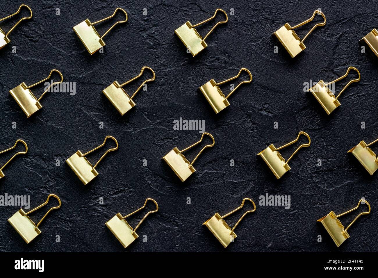 File Clip Pattern Paper binder clips pattern, copy space. Office supplies background ...
