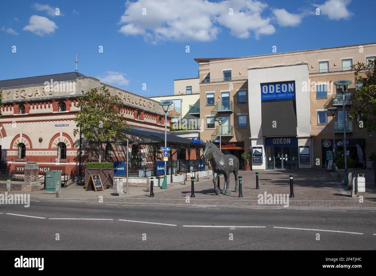 The Odeon at Brewery Square in Dorchester, Dorset in the UK, taken on the 20th July 2020 Stock Photo