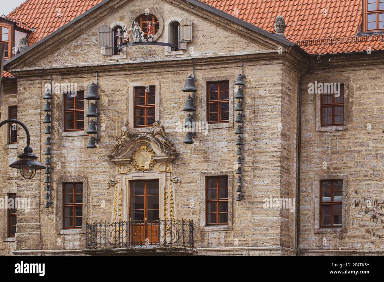 Rathaus Bad Langensalza - Glockenspiel Stock Photo