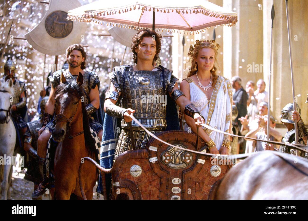 ERIC BANA, ORLANDO BLOOM and DIANE KRUGER in TROY (2004), directed by  WOLFGANG PETERSEN. Credit: WARNER BROS. / BAILEY, ALEX / Album Stock Photo  - Alamy