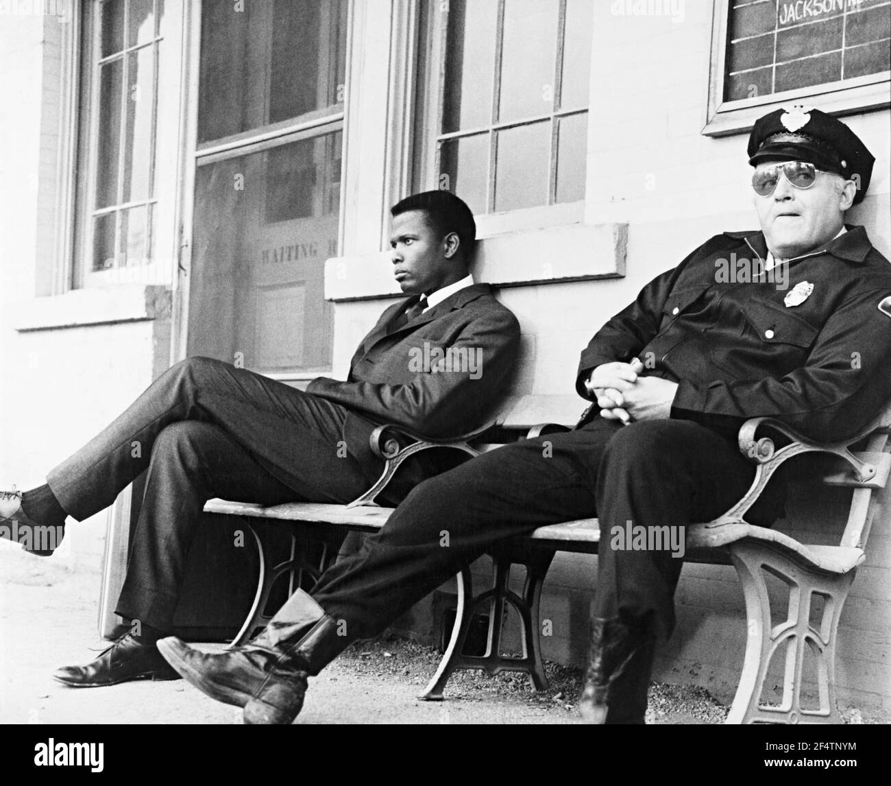 ROD STEIGER and SIDNEY POITIER in IN THE HEAT OF THE NIGHT (1967 ...