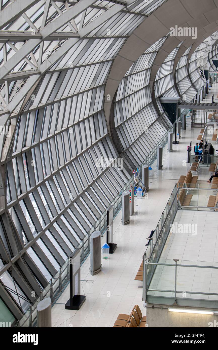 The Interior of The modern airport terminal Stock Photo - Alamy