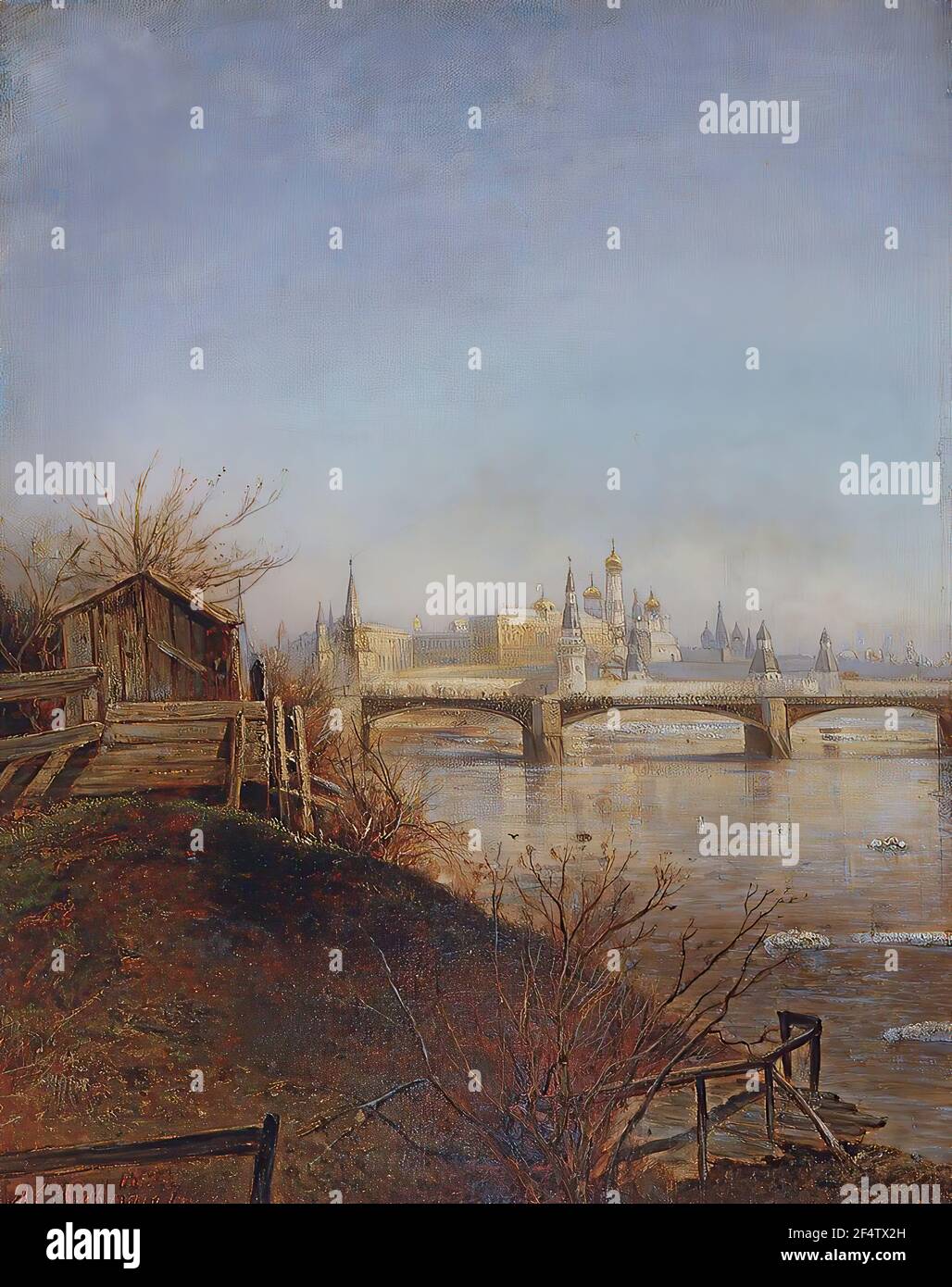 Alexei Savrasov - View Moscow Kremlin 1873 Stock Photo - Alamy