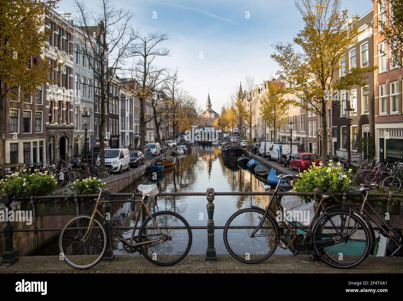 Amsterdam Street, Netherlands Stock Photo