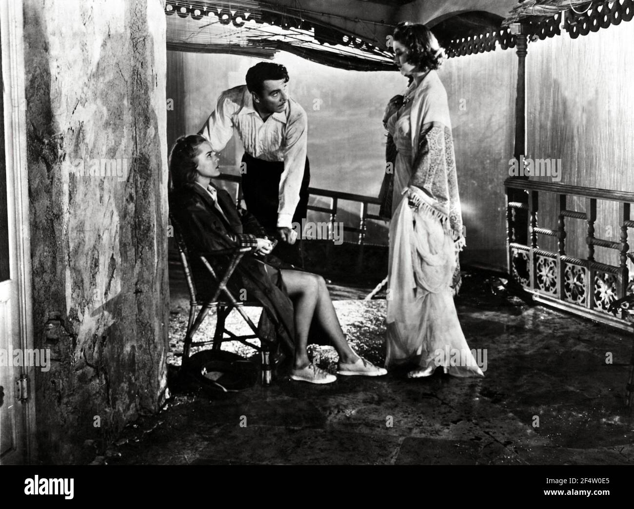 MYRNA LOY, GEORGE BRENT and BRENDA JOYCE in THE RAINS CAME (1939 ...