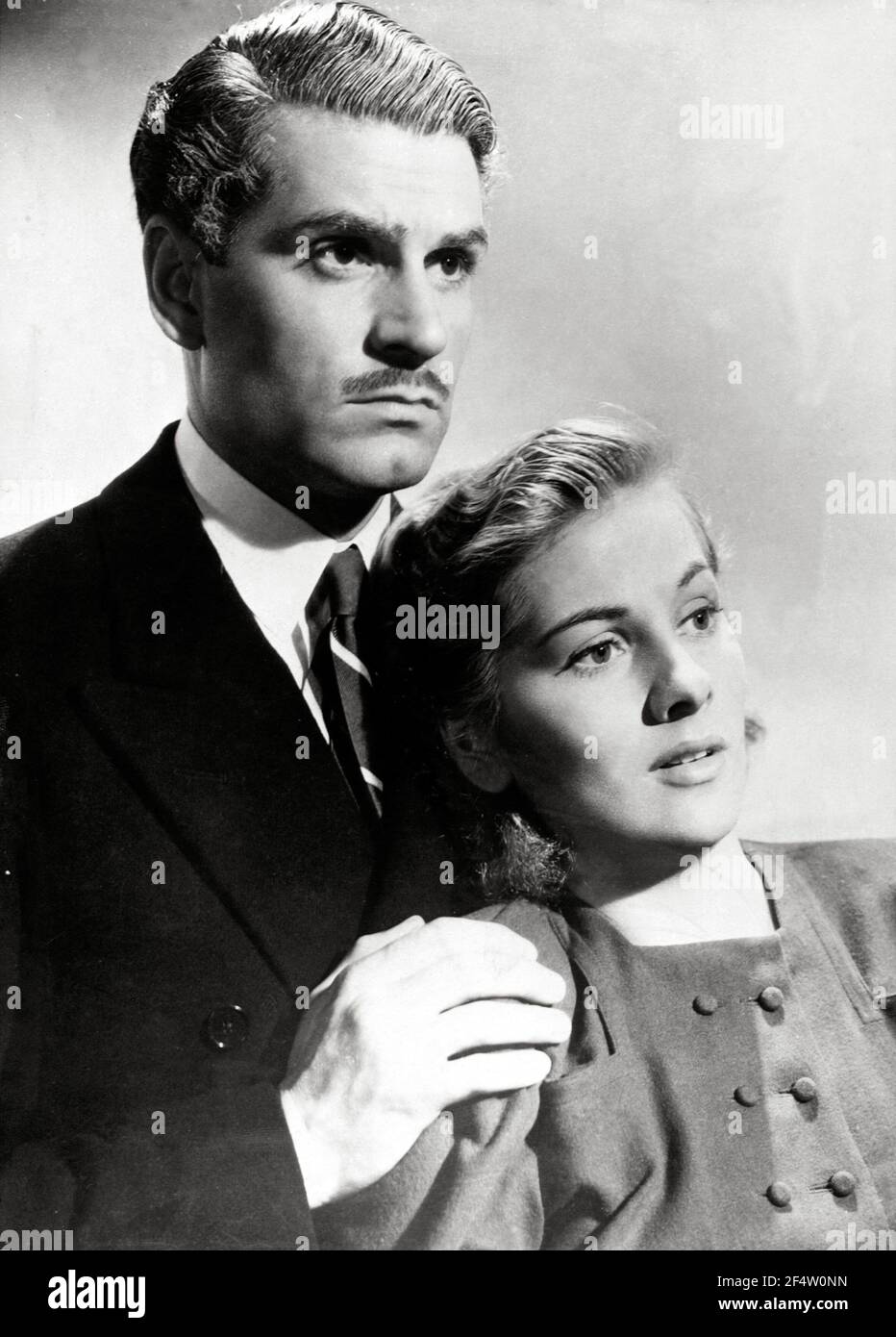 JOAN FONTAINE and LAURENCE OLIVIER in REBECCA (1940), directed by ...