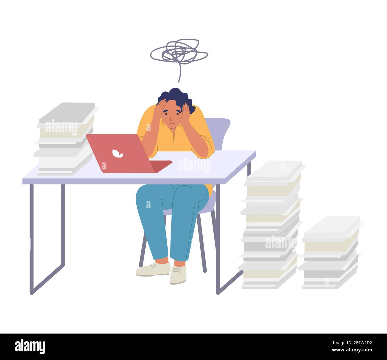 Cartoon tired woman hi-res stock photography and images - Alamy Cartoon tired woman hi-res stock photography and images - Alamy
