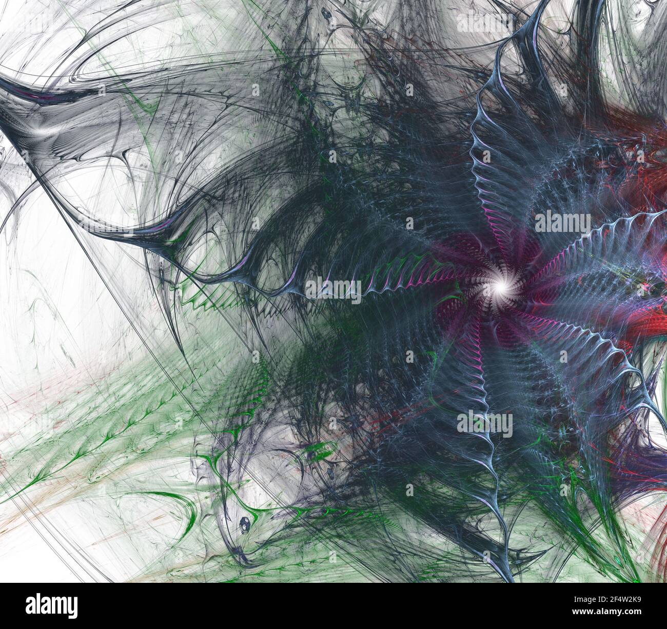 Spiral digital art. An abstract computer generated modern spiral ...