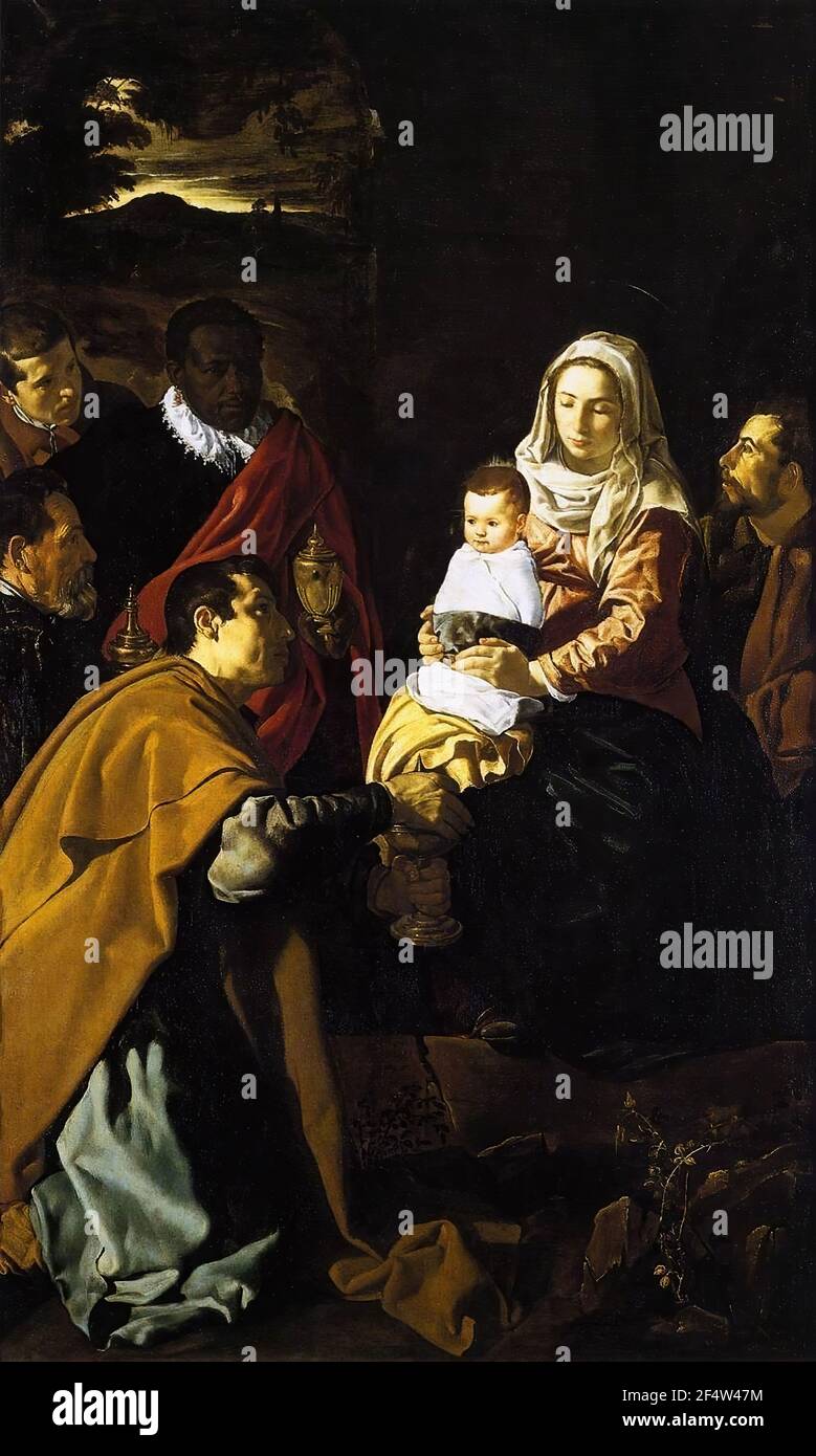 Diego Velazquez - Adoration Magi 1619 Stock Photo