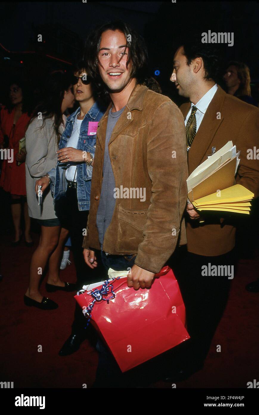 HOLLYWOOD, CA - JULY 18: Keanu Reeves at the premiere of 'Bill and Ted's Bogus Journey' on July 18, 1991 at the Mann Chinese Theater in Hollywood, California Credit: Ralph Dominguez/MediaPunch Stock Photo