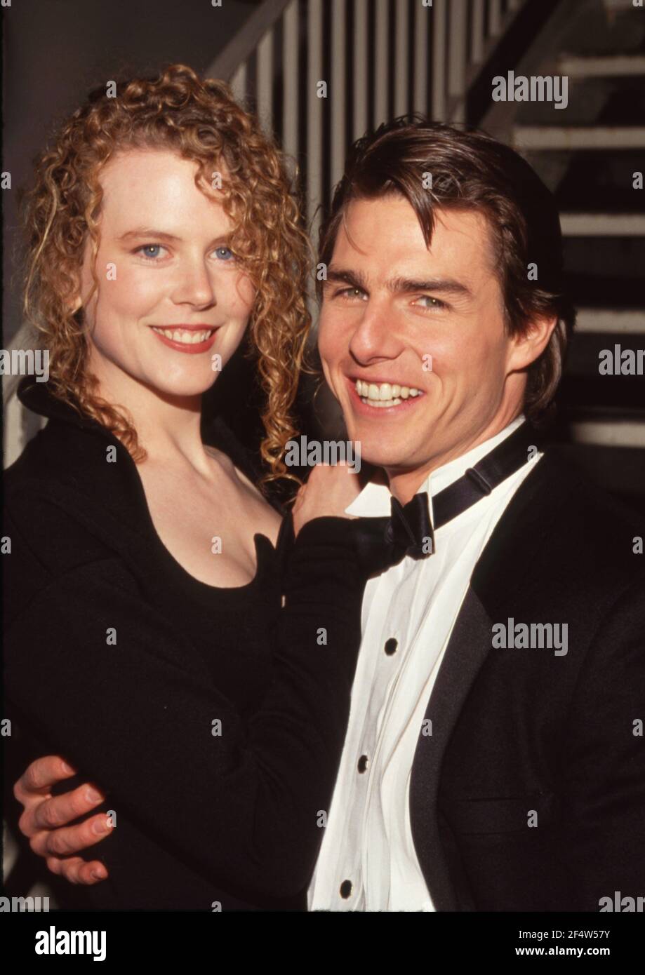 Tom Cruise and Nicole Kidman at the 63rd Annual Academy Awards March 25,  1991 Credit: Ralph Dominguez/MediaPunch Stock Photo - Alamy, image size:919x1390