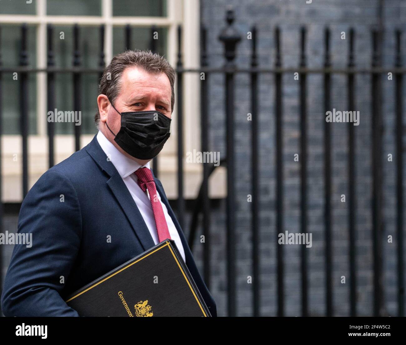 London, UK. 23rd Mar, 2021. Mark Spenser, Chief Whip leaves 10 Downing Street London UK Credit: Ian Davidson/Alamy Live News Stock Photo