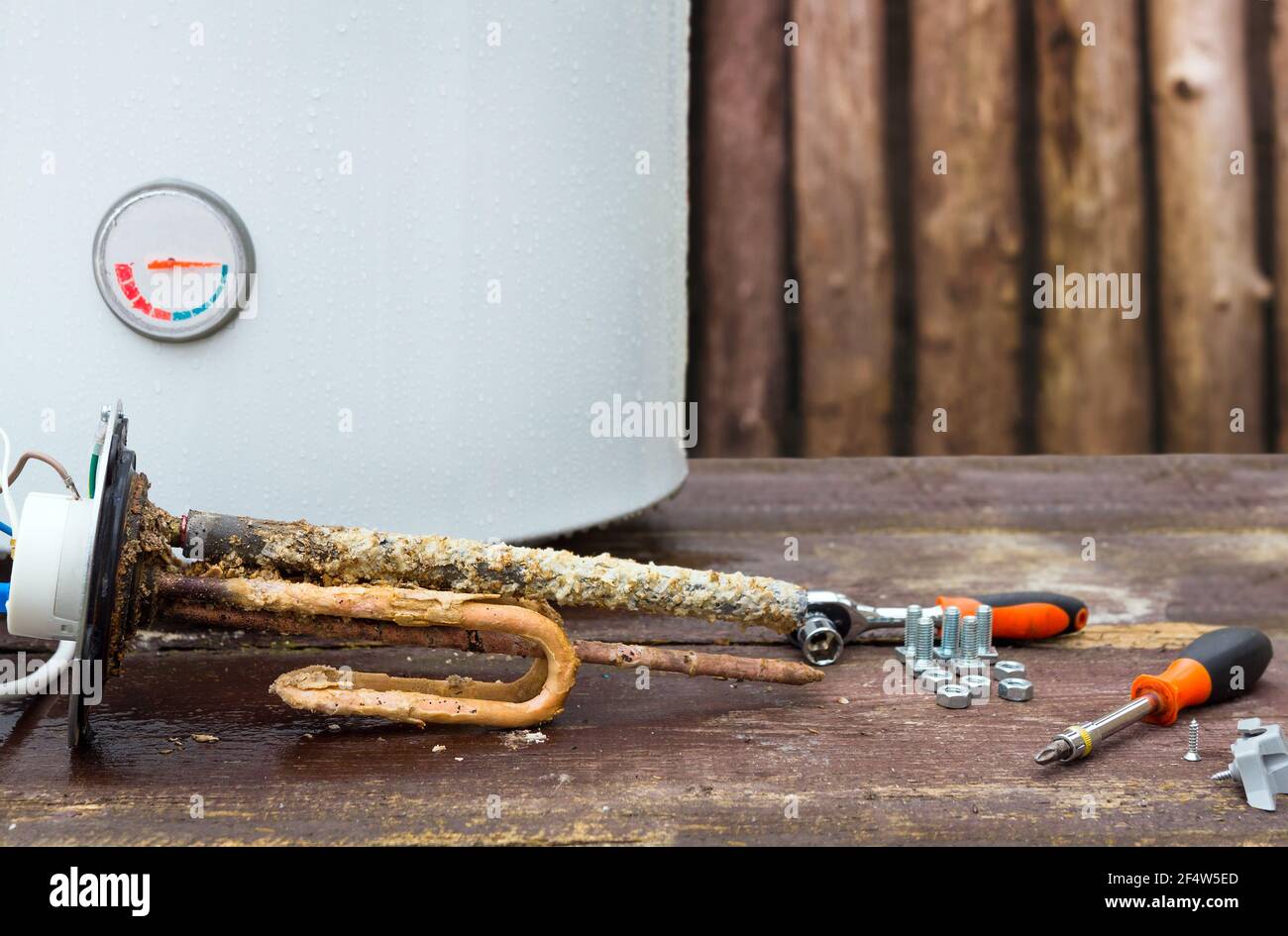 Broken water heater hi-res stock photography and images - Alamy