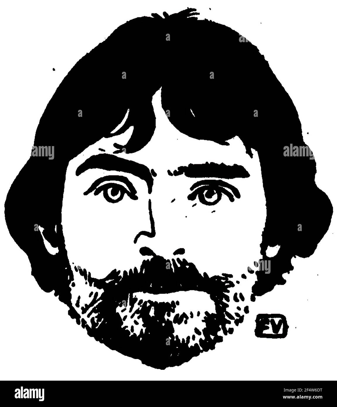Félix Vallotton - Portrait French Poet Saint Pol Roux 1898 Stock Photo ...