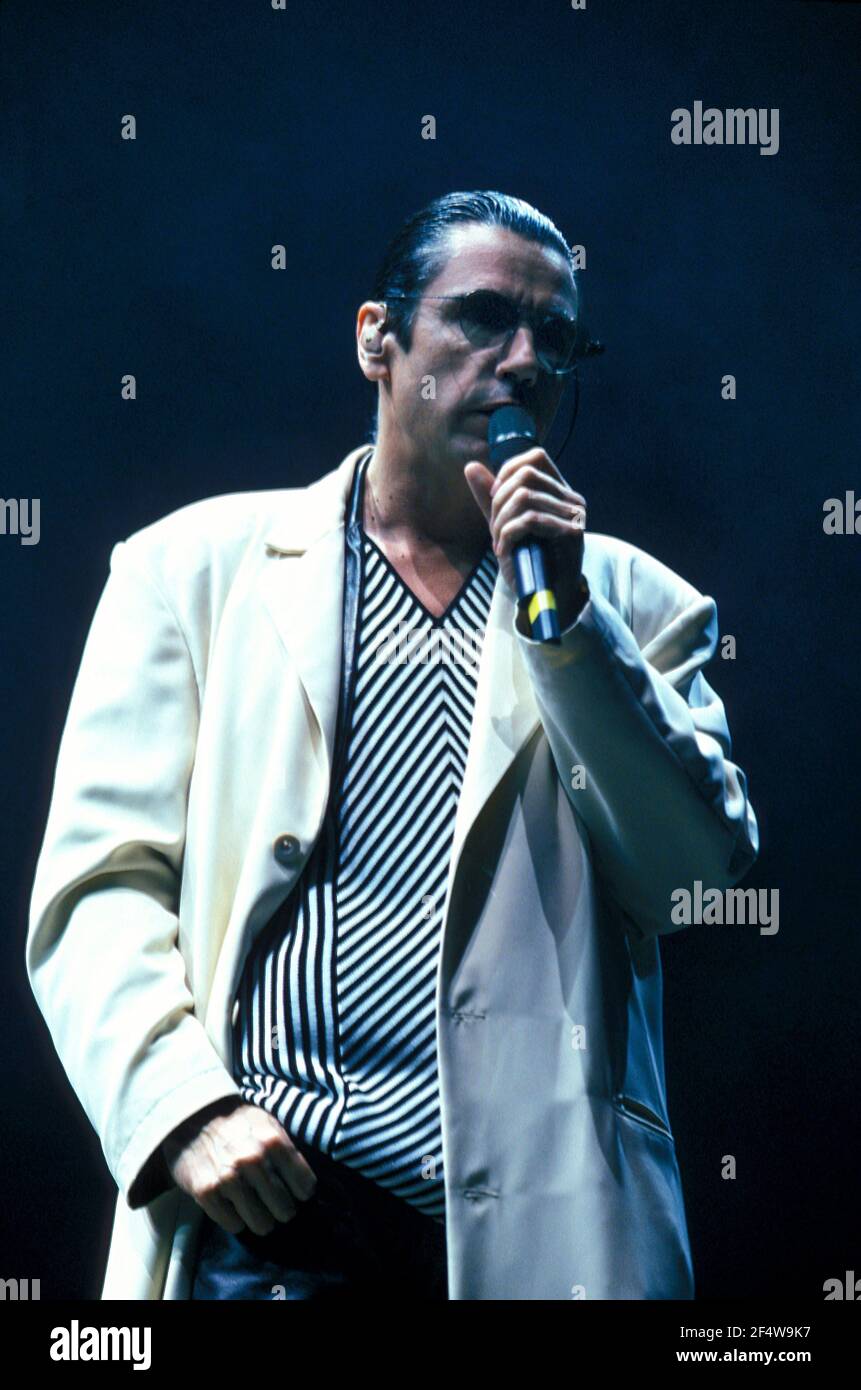 Jean Michel Jarre in concert at Wembley Arena in London, UK. 9th June 1997  Stock Photo - Alamy