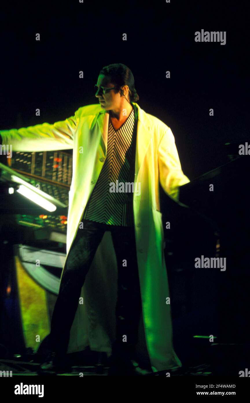 Jean Michel Jarre in concert at Wembley Arena in London, UK. 9th June 1997  Stock Photo - Alamy
