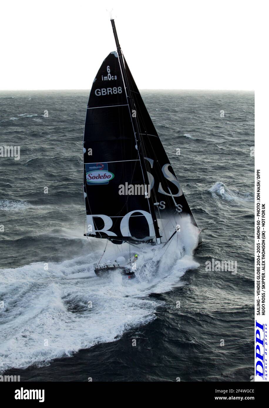 SAILING - VENDEE GLOBE 2004-2005 - MONO 60 - PHOTO : JON NASH/ DPPI HUGO  BOSS / SKIPPER : ALEX THOMSON (UK) - NOT FOR UK Stock Photo - Alamy