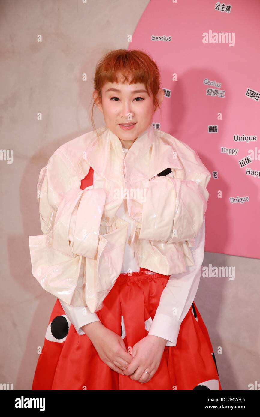 Ivana Wong held the "The Pink Room Experience Pop-up" exhibition to promote  her new song "The Pink Room" in Hong Kong, China on March 22, 2021. (Photo  by Top Photo/Sipa USA Stock