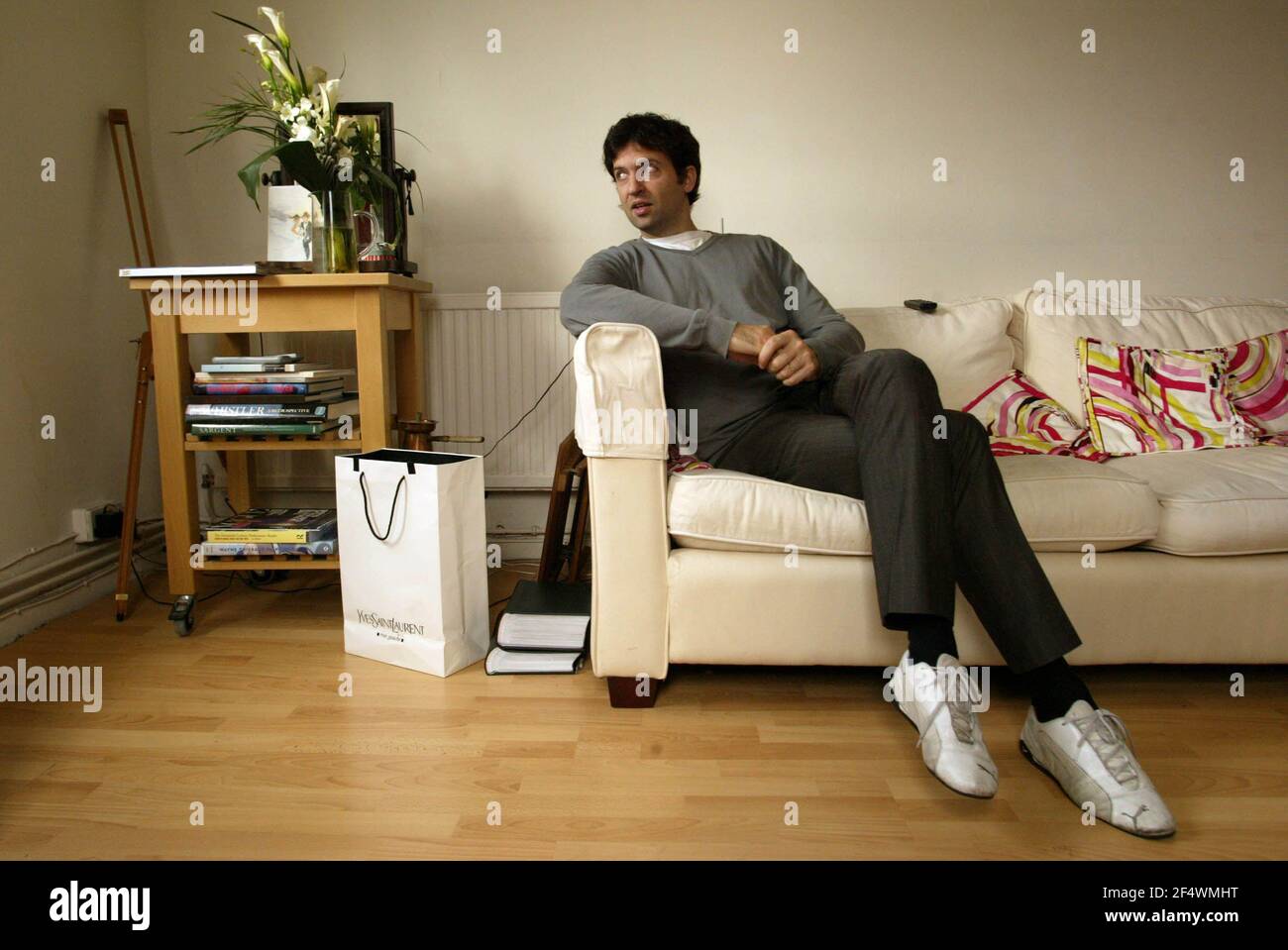Alessandro Raho at home in East London pic David Sandison 26/10/2006 ...