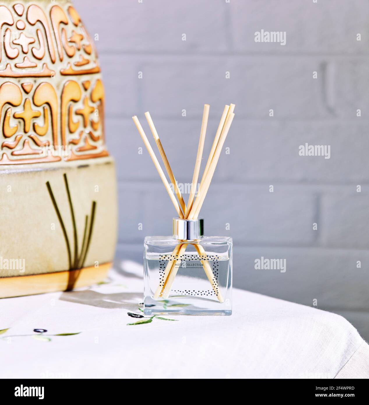 Reed Diffuser bottle Stock Photo
