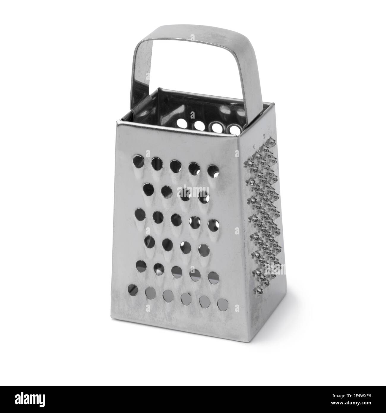 Metal kitchen grater isolated on white background Stock Photo