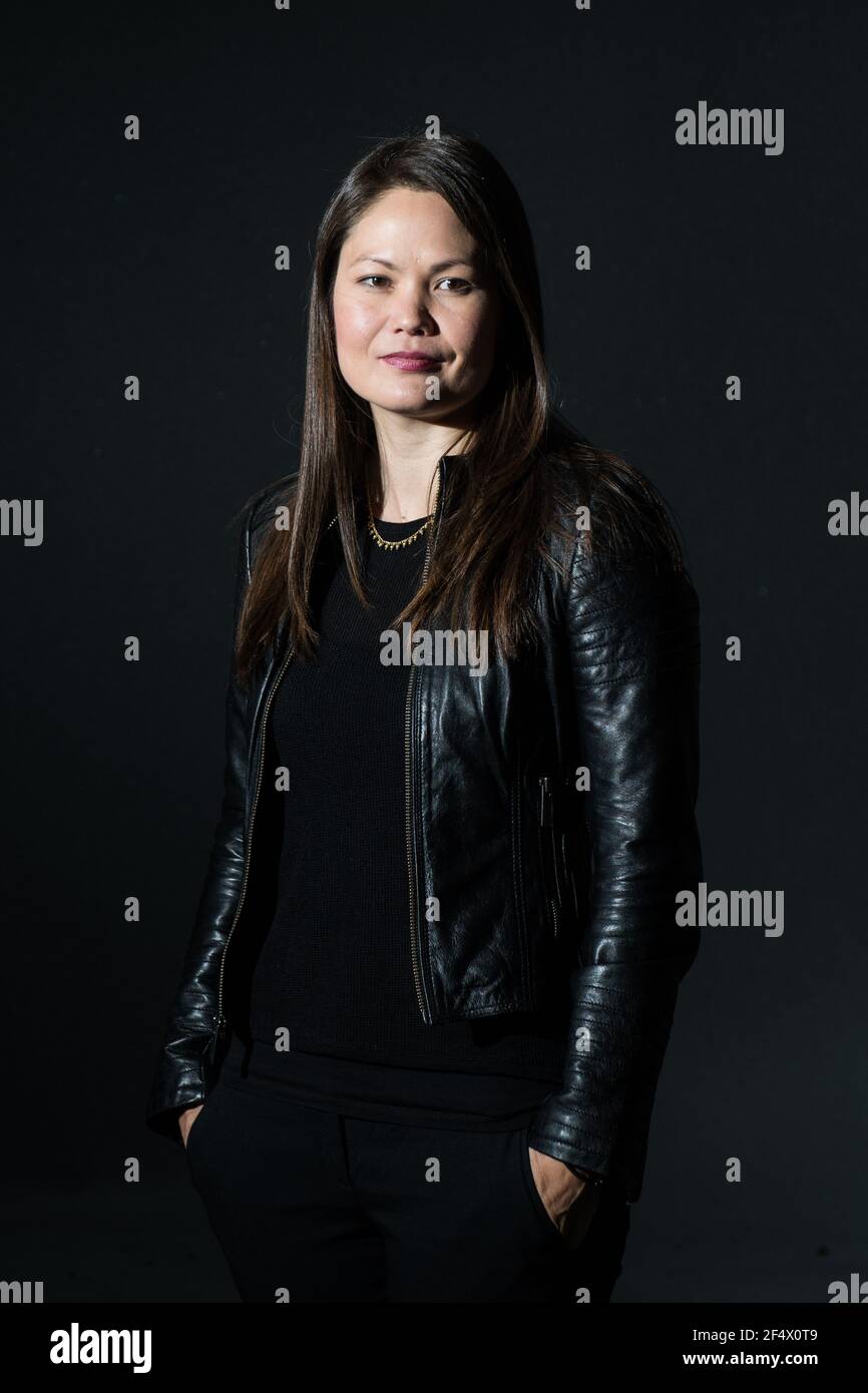 Edimburgh, Scotland. 19 August, 2018. Author Mary Lynn Bracht attends a photocall during the Edinburgh International Book Festival on August 19, 2018 Stock Photo