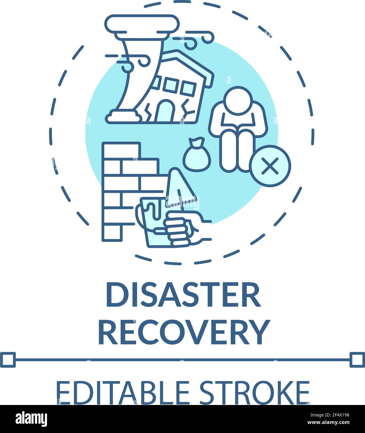https://c8.alamy.com/comp/2F4X198/disaster-recovery-concept-icon-2F4X198.jpg