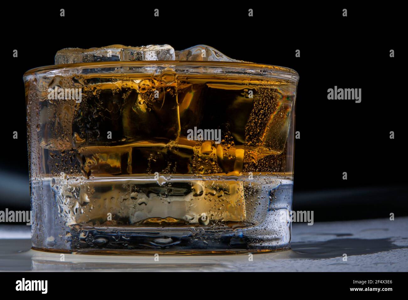 Refreshing Jamaican Rum Drink with ice up close Stock Photo Alamy