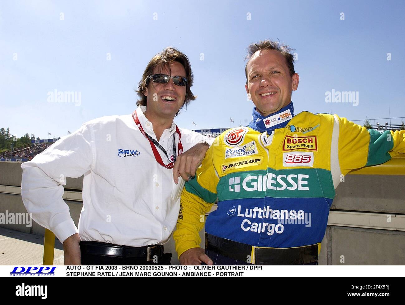 AUTO - GT FIA 2003 - BRNO 20030525 - PHOTO : OLIVIER GAUTHIER / DPPI STEPHANE RATEL / JEAN MARC GOUNON - AMBIANCE - PORTRAIT Stock Photo