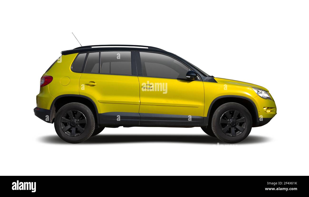 German SUV car, side view isolated on white background Stock Photo - Alamy