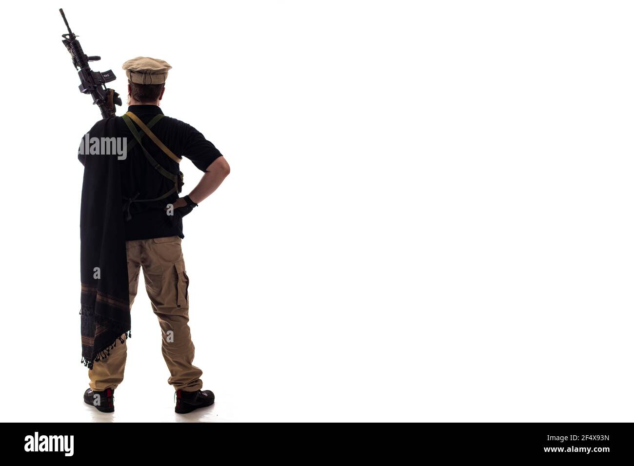 man in military outfit CIA agent, which is similar to the clothing of a