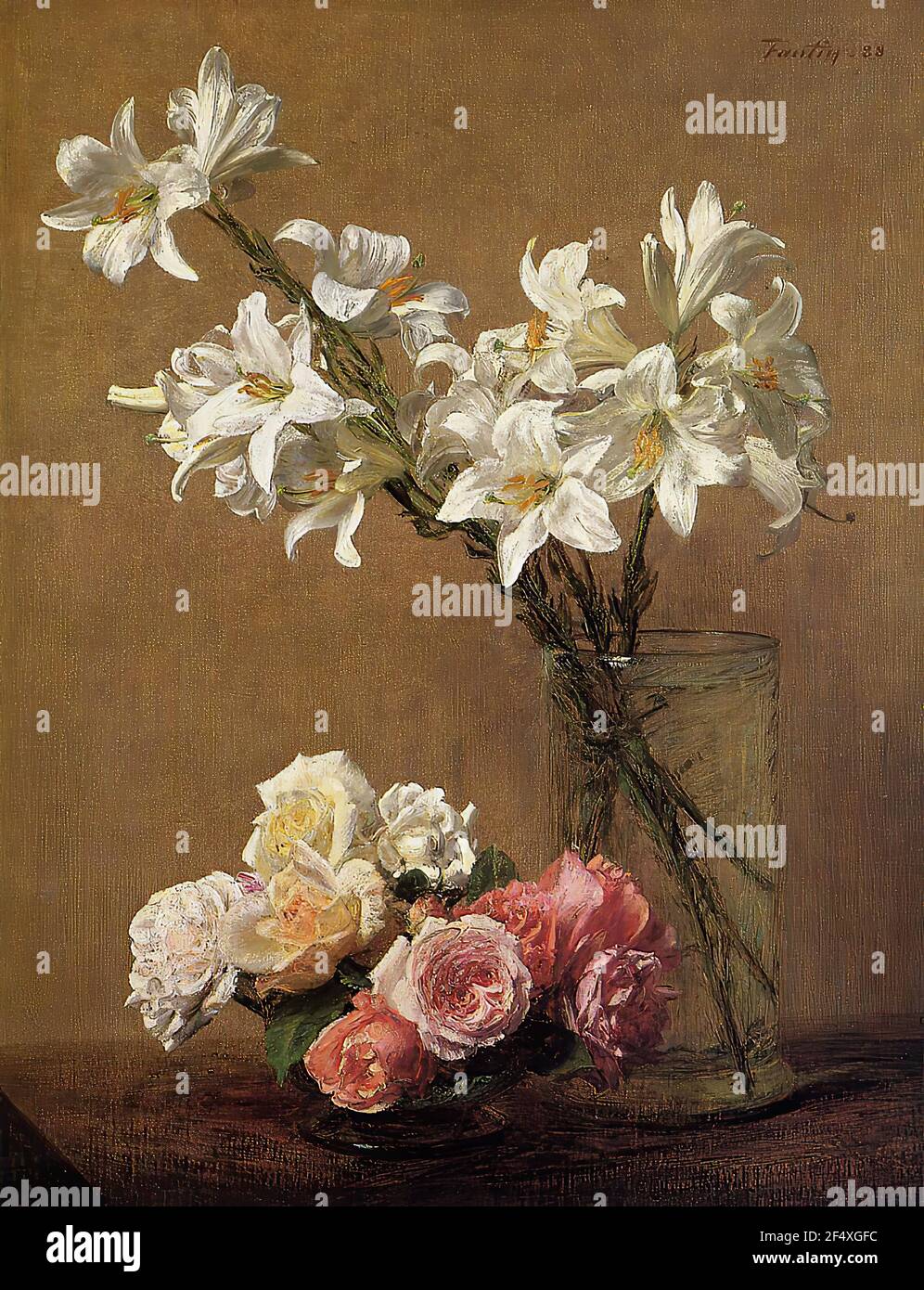 Henri Fantin-Latour、Petites roses Henri Fantin Latour Roses And Lilies Canvas 16 x 20 #4317 | eBay