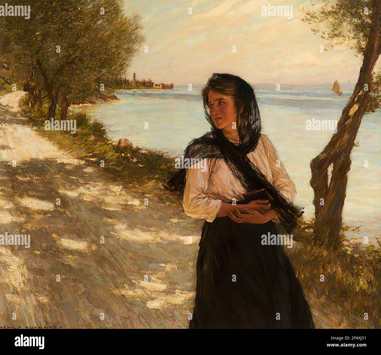 Henry Herbert La Thangue 1859 1929 Festa Stock Photo Alamy henry-herbert-la-thangue-1859-1929-festa-stock-photo-alamy