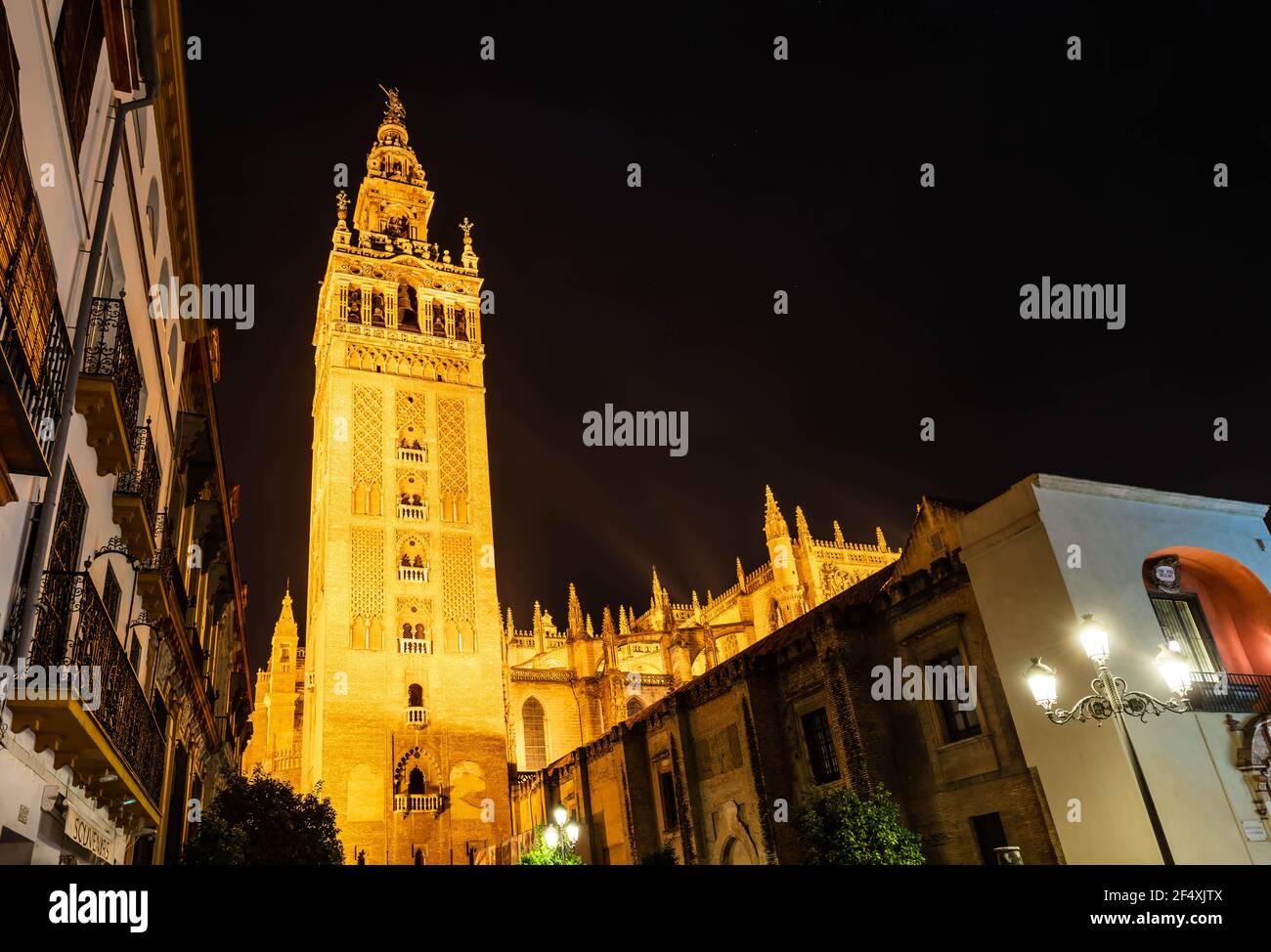 Seville night view hi-res stock photography and images - Alamy