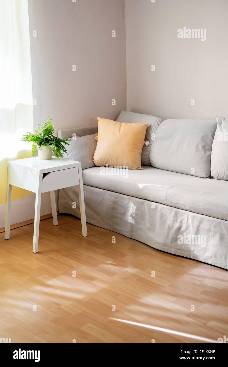 Gray sofa hires stock photography and images Alamy