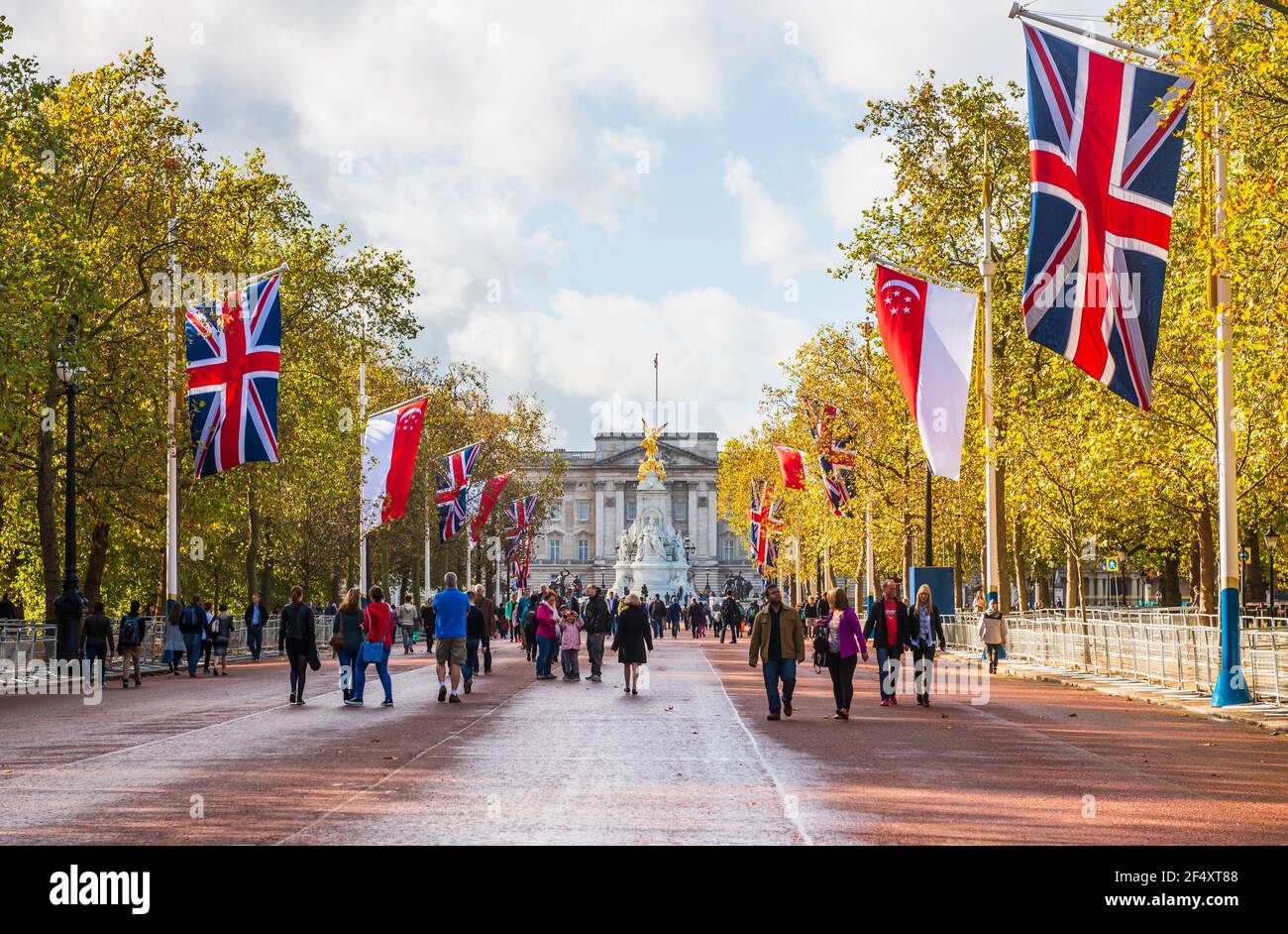 The Mall Charing Cross, Central London, England, UK England, UK Stock