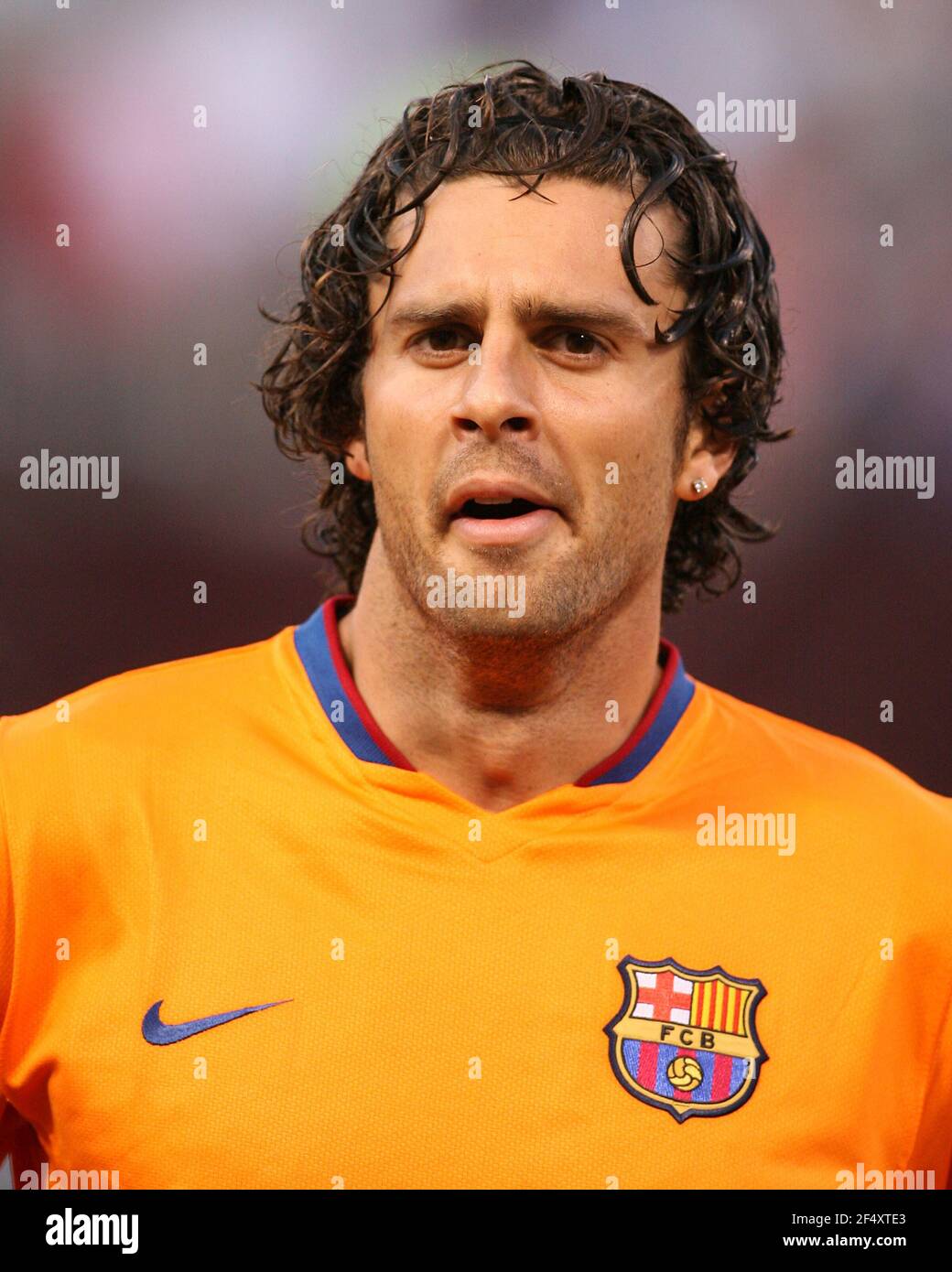 Thiago Motta before the game. FC Barcelona demolished New York Red Bulls  4-1 before over 79,000 fans in Giants stadium, East Rutherford, New Jersey  on Stock Photo - Alamy