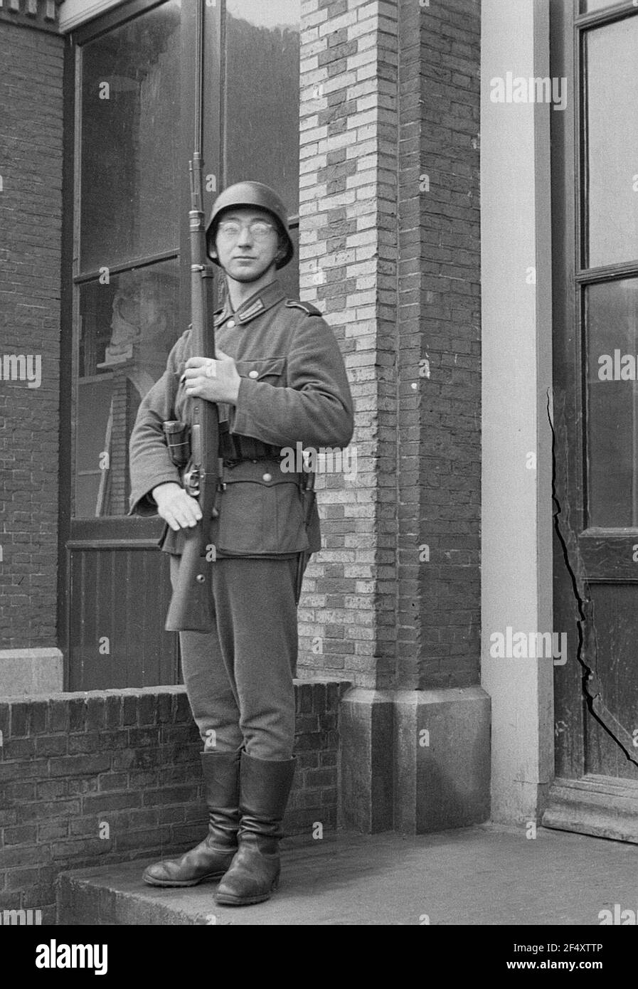 Second World War. Netherlands under German crew. Guard post of the ...