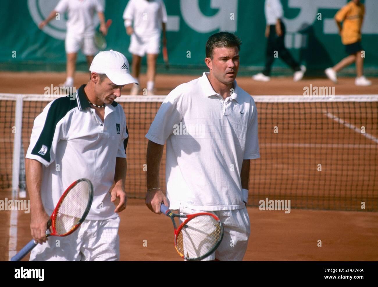 American tennis players Devin Bowen and Ashley Fisher, 2003 Stock Photo