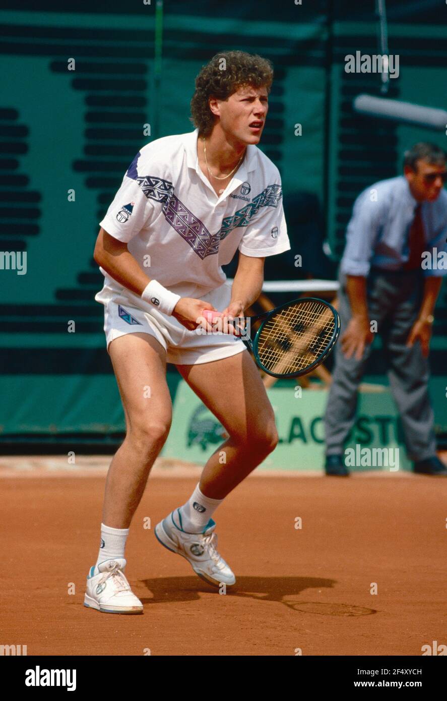 Swedish tennis player Nicklas Kulti, Roland Garros, France 1992 Stock Photo