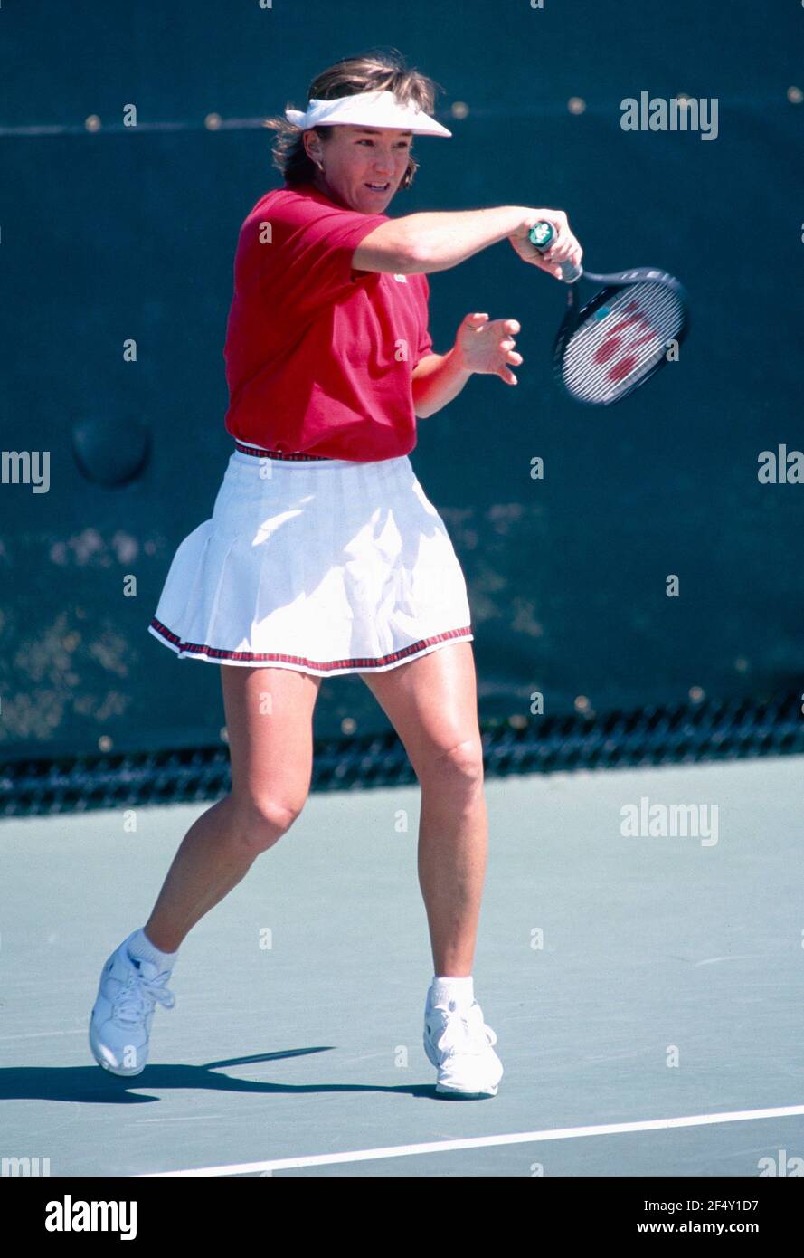 American tennis player Caroline Kuhlman, Lipton 1993 Stock Photo Alamy